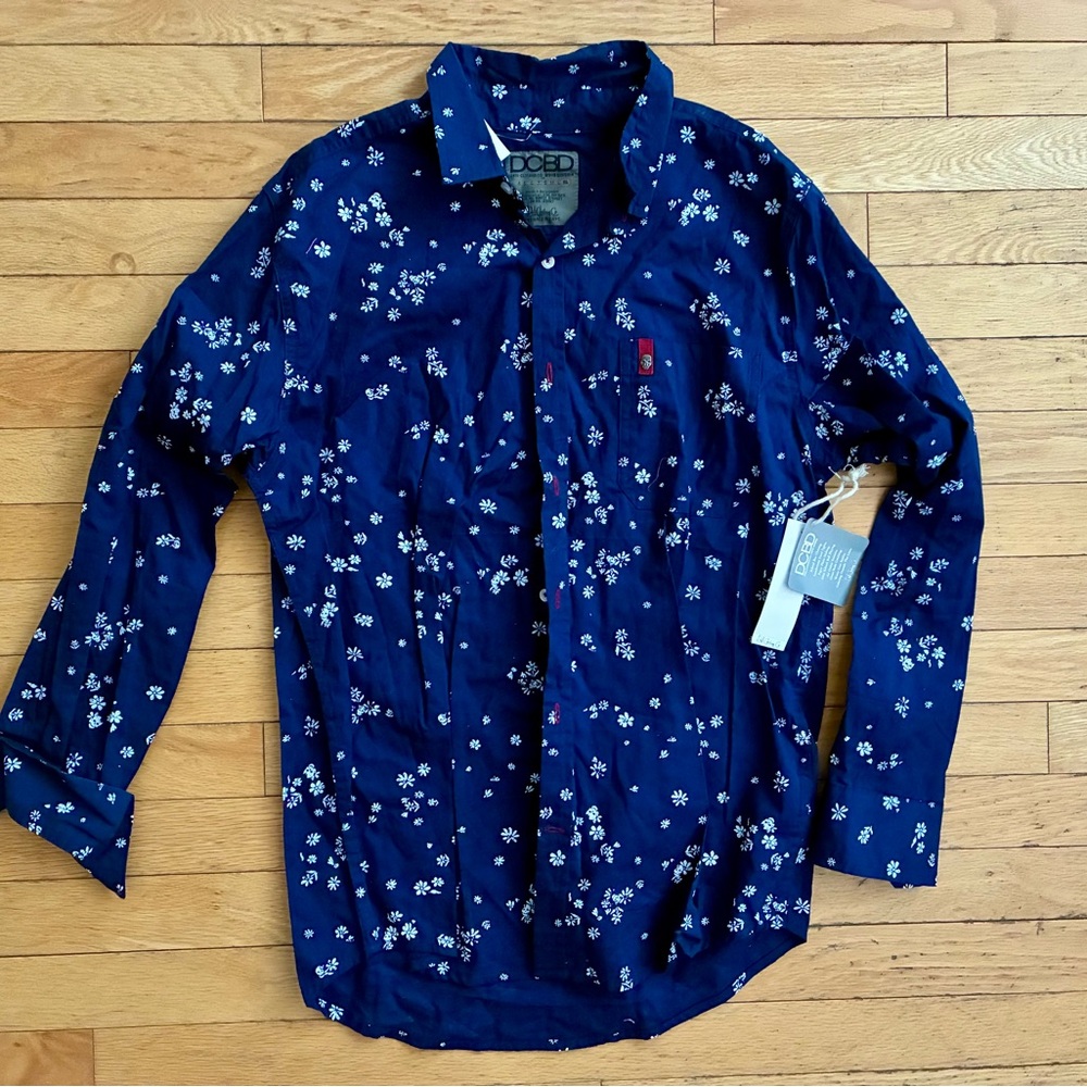 Brand New Men's Navy Floral Shirt